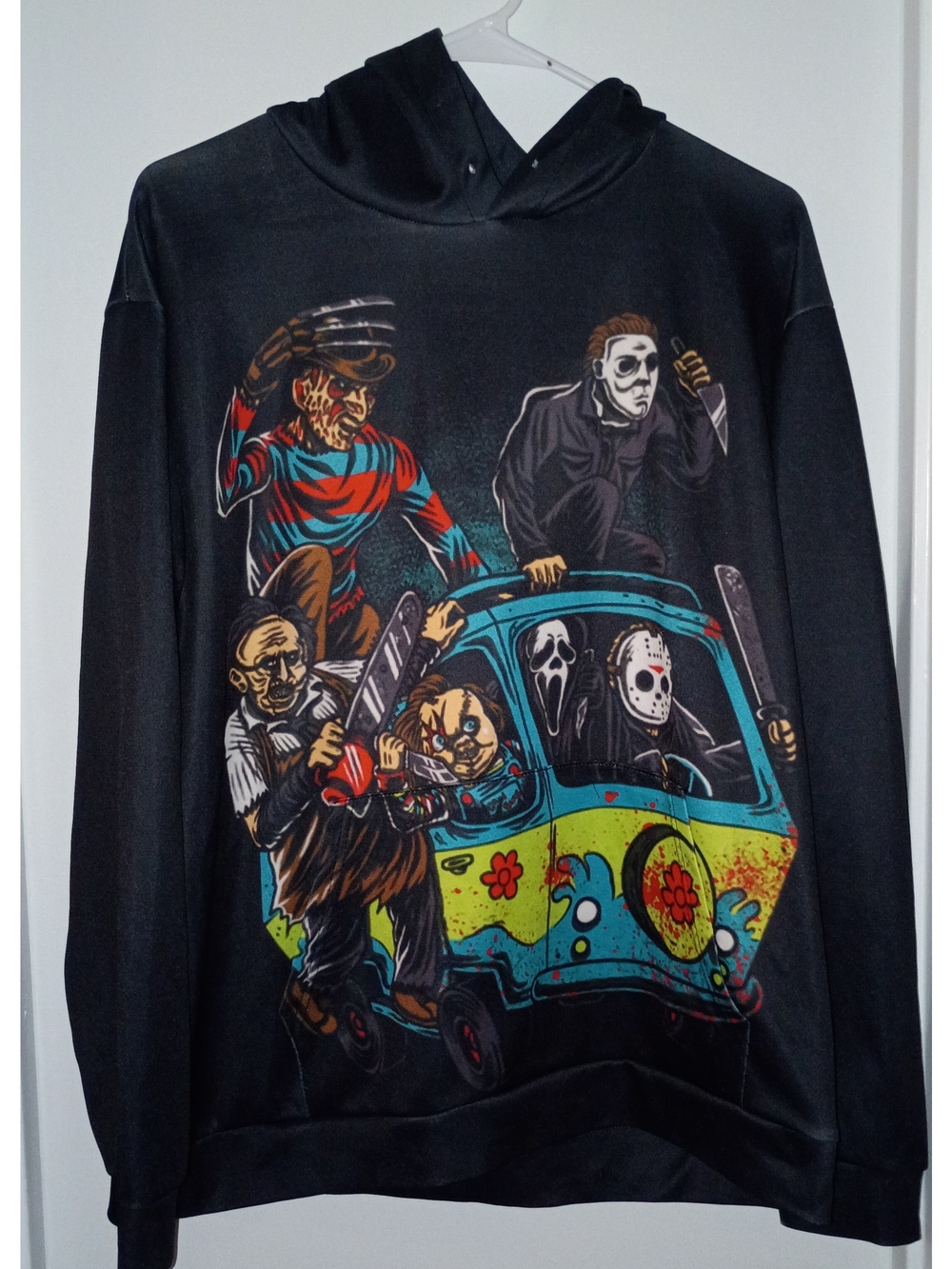 Black Horror Icon Graphic Hoodie